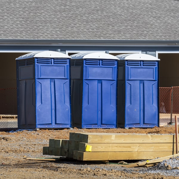 are there any restrictions on what items can be disposed of in the portable toilets in Paw Paw Lake